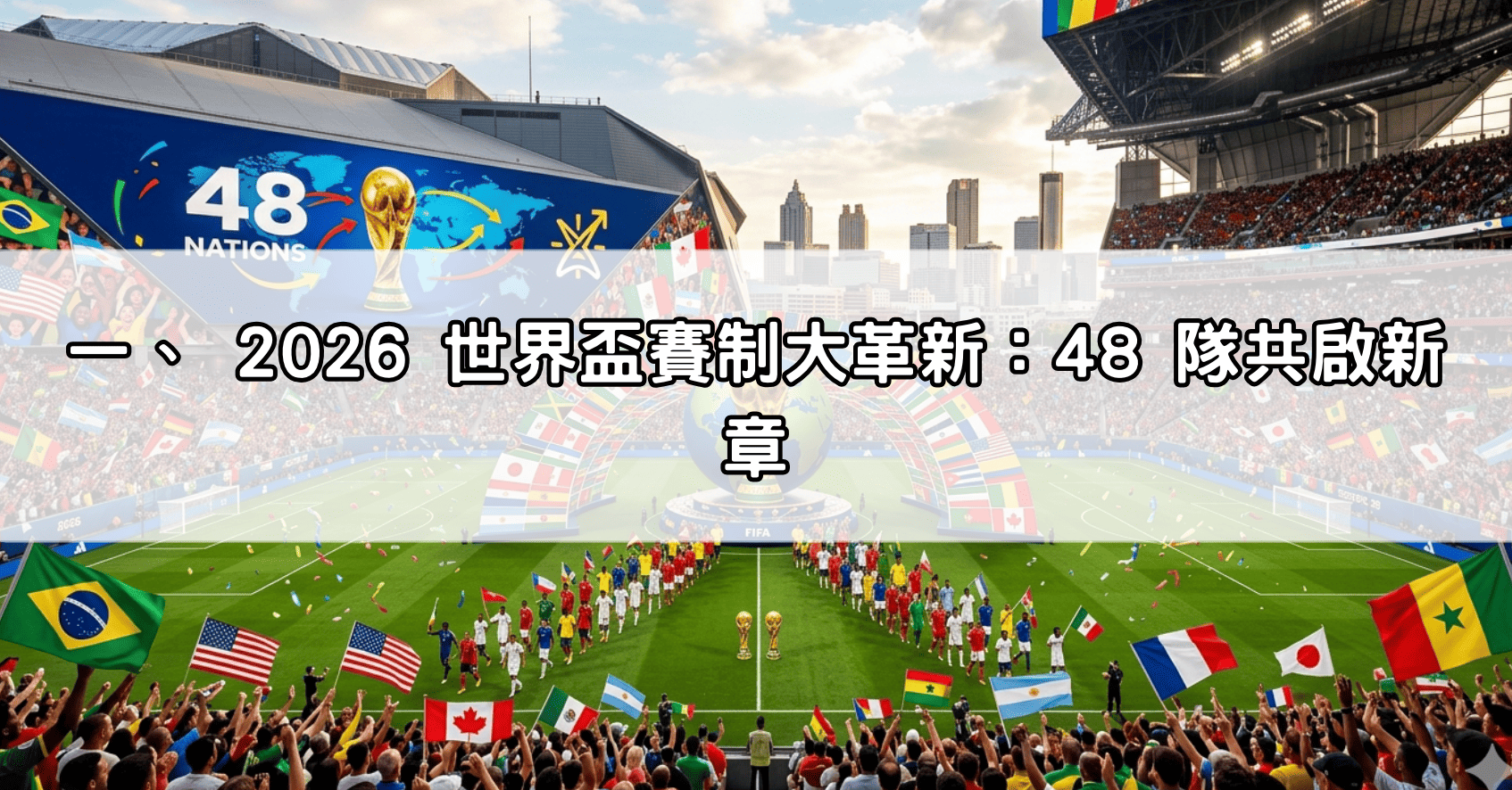 一、 2026 世界盃賽制大革新：48 隊共啟新章