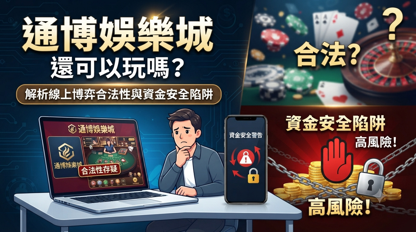 通博娛樂城還可以玩嗎？解析線上博弈合法性與資金安全陷阱